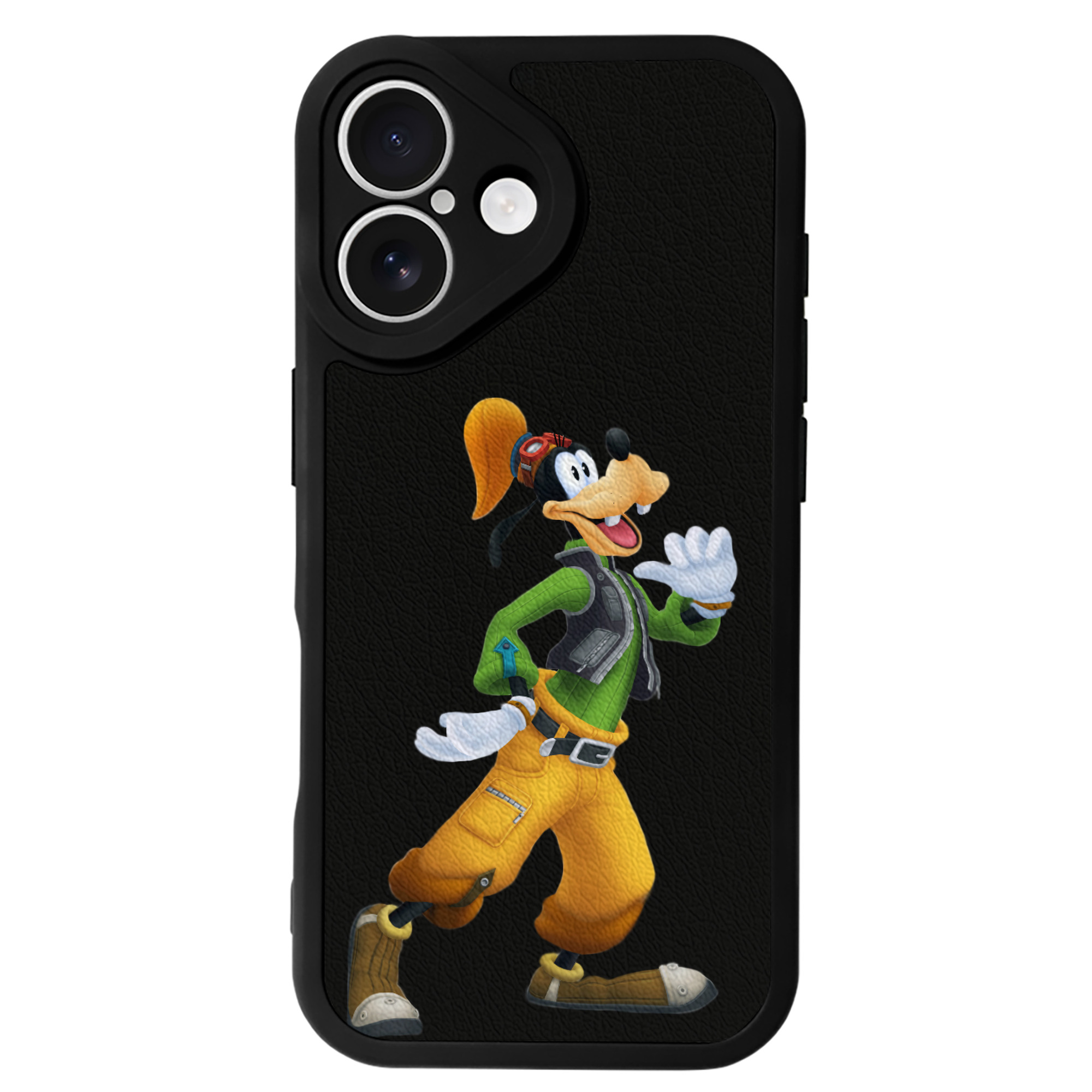 （画像用） ミッキーマウス Mickey Mouse 【iPhone 16シリーズ対応】シリコンスマホケース（レザー調） 材質：シリコン
